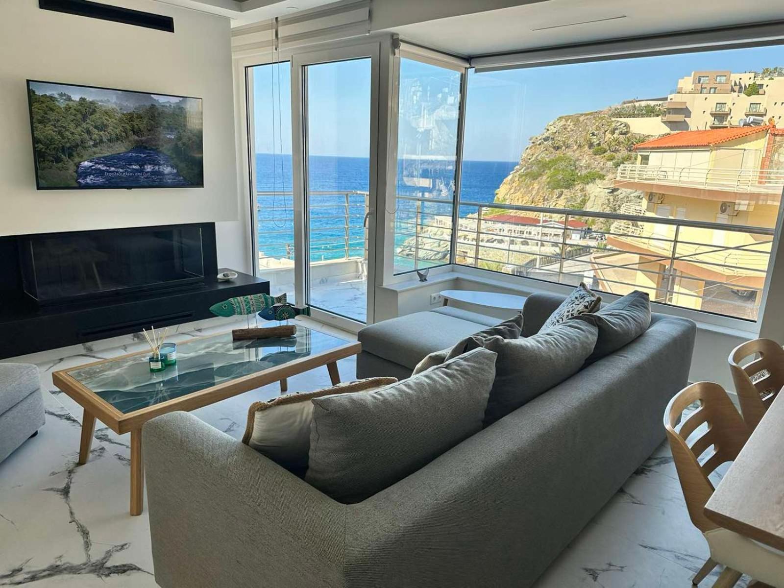 Popis Sea View Apartments Agia Pelagia Exterior foto