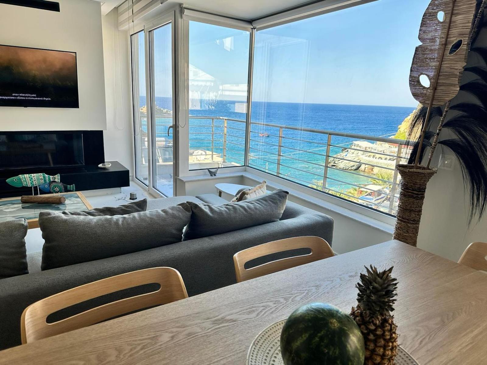 Popis Sea View Apartments Agia Pelagia Exterior foto