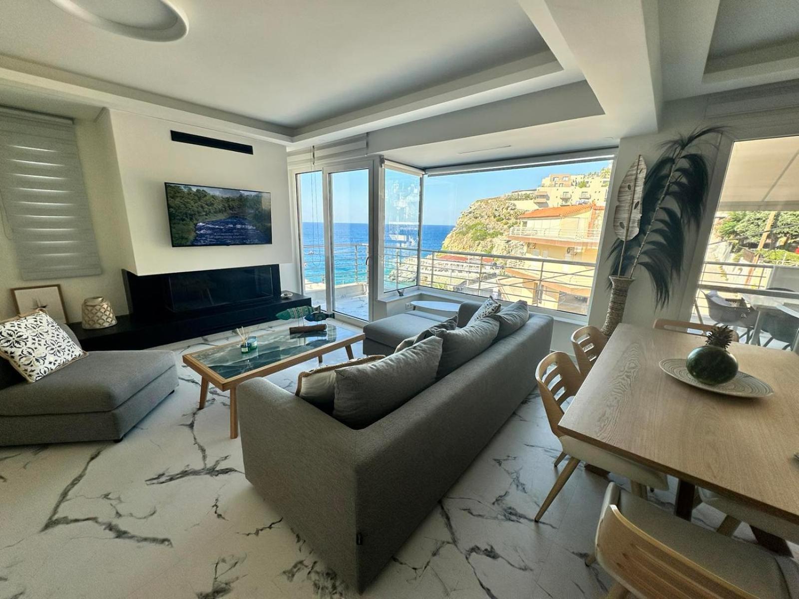 Popis Sea View Apartments Agia Pelagia Exterior foto